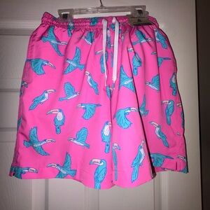Chubbies Pink Tropical Fish Swim Shorts